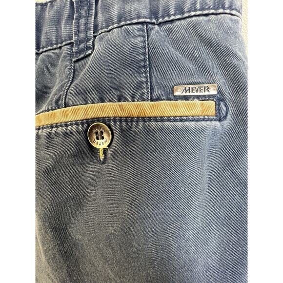 Meyer Pants Men's 52 (34 x 27) Diego Black German Casual Work Preppy Utility - Picture 6 of 9